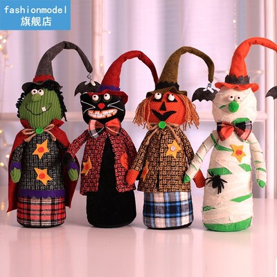 Newest Scary Cartoon Witch Ghost Doll Ornament Exquisite Hom