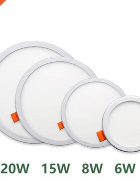 Ultra thin LED Panel Light AC220V Recessed Downlights 6W 8W