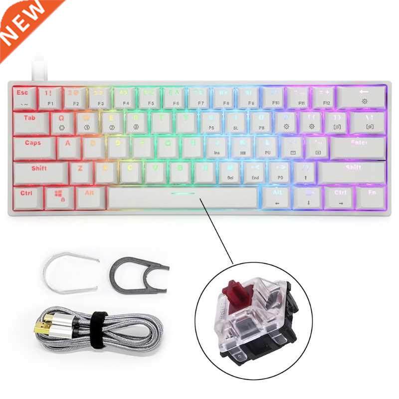 GK61 Mechanical Gaming Keyboard 61 Keys 16 million Color RGB