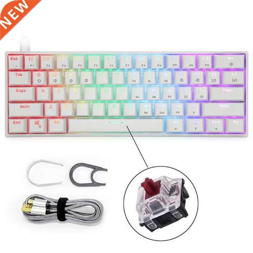 GK61 Mechanical Gaming Keyboard 61 Keys 16 million Color RGB