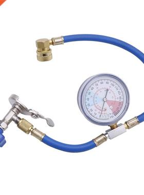 R134A Air Conditioning Recharge Measuring Hose Gauge Valve R