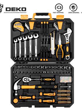 DEKO 158 Pcs Professional Car Repair Tool Set Auto Ratchet