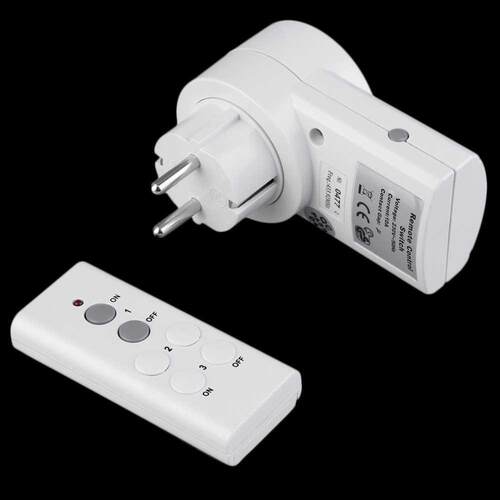 Remote Contr Power Outlet Light Switch Socket Remote EU Pl