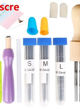 43PCS Needle Felting Tools With Wood Awl, Instruction For Ne
