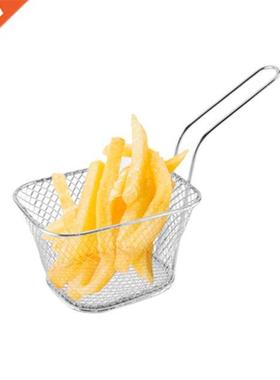 2pc French Fries Basket Portable Stainless Steel Chips Fryin