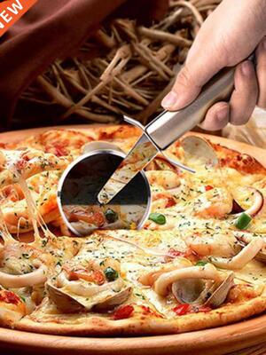4 Patterns Stainless Steel Pizza Cutter Double Roller Pizza