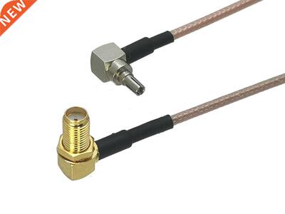1Pcs RG16 SMA Female Bulkhead RA to CRC9 Male Plug Right an