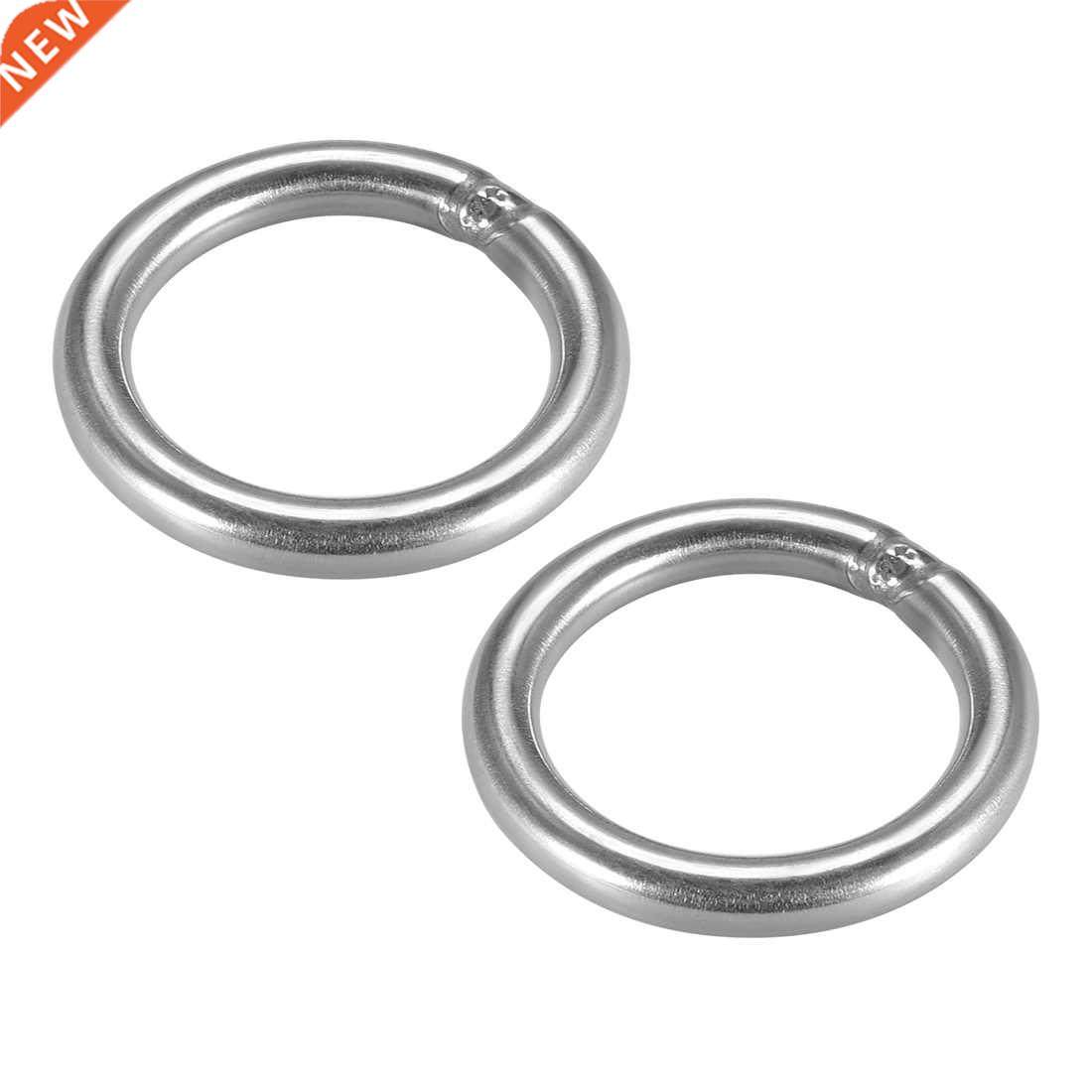 Welded O Ring, 50 x 6mm Strapping Round Rings Stainless Stee