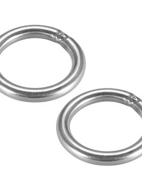 Welded O Ring, 50 x 6mm Strapping Round Rings Stainless Stee