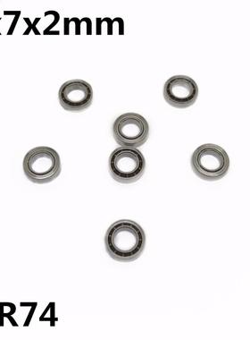10Pcs MR74 open 4x7x2 mm Deep groove ball bearing Miniature