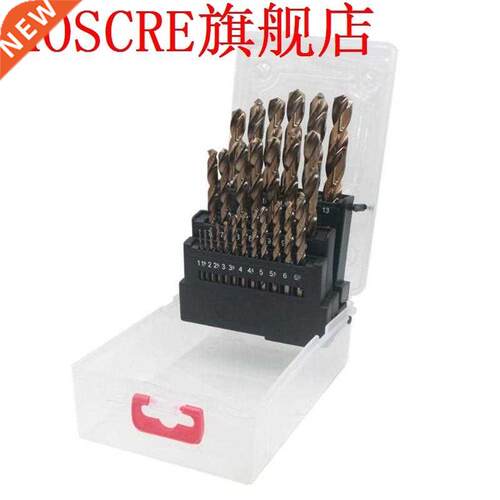 25pcs M35 HSS Cobal 1-13mm Straight Shank Twist Drill Bit fo
