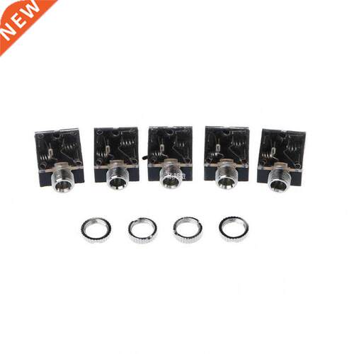 5 Pcs 5 Pin .5mm PCB Panel Mount Audio Jack Socket Connecto