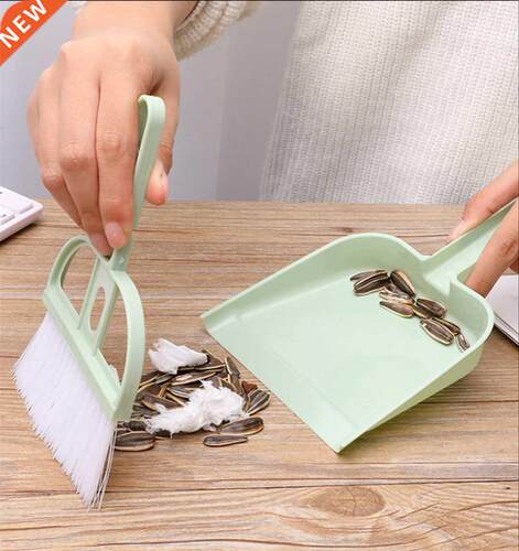 1 Set Mini Cleaning Brush Small Broom Dustpans Set Desktop S