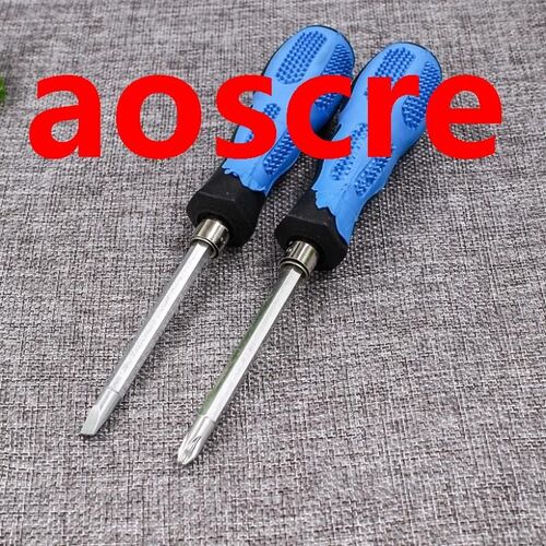 4 inch Dismountable Double Head screwdriver soft handle Slot