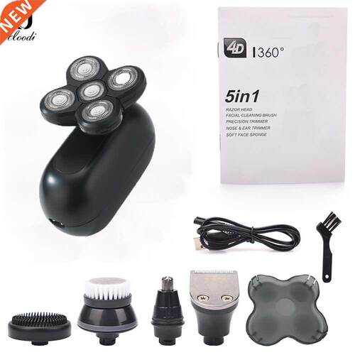 Rechargeable Electric Shaver Five Floating Heads Razors Hair