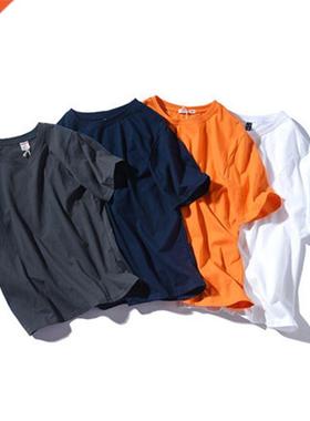 100% cotton short sleeve cool men t shirt casual summer loos