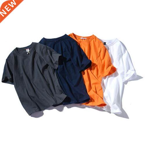 100% cotton short sleeve cool men t shirt casual summer loos