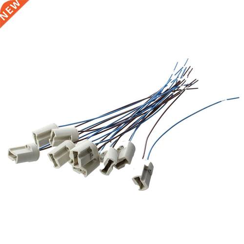 10Pcs 250V 2A G9 Socket Ceramc Lght Lamp Holder wth Cable