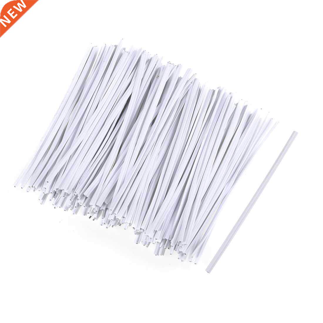 500pcs 2.4 Inches Plastic Twist Ties Reusable Cable Cord Wir