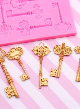 Classique clé forme Silicone moule outil de cuisson b