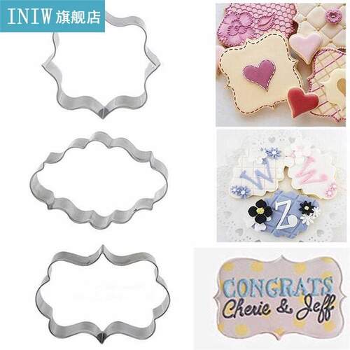 pcs Cookie Cutter Set Cloud Rectangle Square Shape