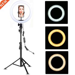 LED Ring Light 10-inch with Tripod Stand Selfie Ringlight Vi