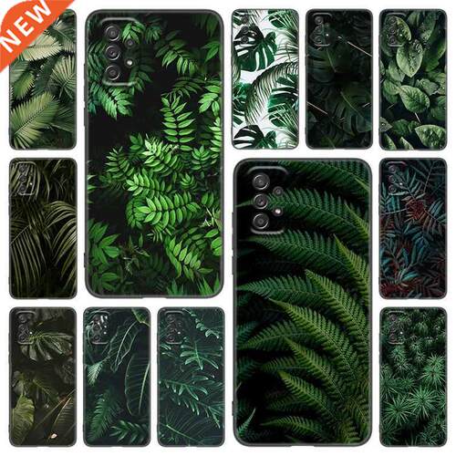 Tropical Green Plant Leaf Phone Case For Samsung Galaxy A02