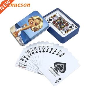 New High Quality Tinplate Box PVC Baccarat Texas Hold'em