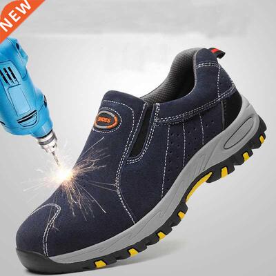 eel Toe Safety Work Shoes Men Fashion Summer Breathable S