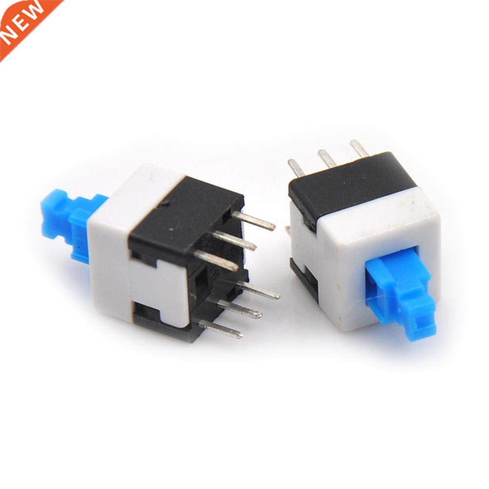 10PCS 8*8mm 6Pin Push Tactile Power Micro Switch Self lock