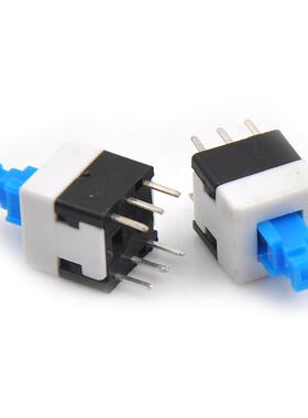 10PCS 8*8mm 6Pin Push Tactile Power Micro Switch Self lock