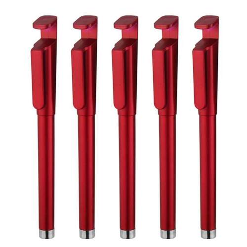 5 Pcs Refillable Gel Pen with Phone Holder Function Large In