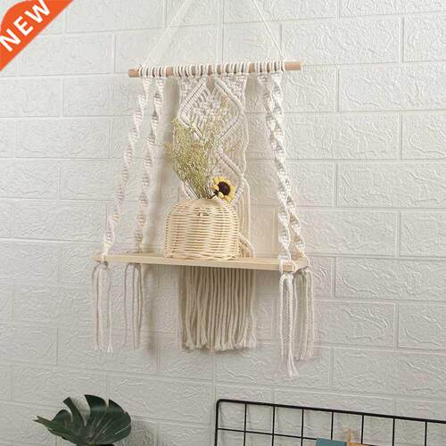 DIY Woven Tassel Macrame Tapestry Wall Hanging Shelf Boho Co