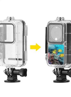 60m Waterproof Case for DJI Action 2 Transpent Protective