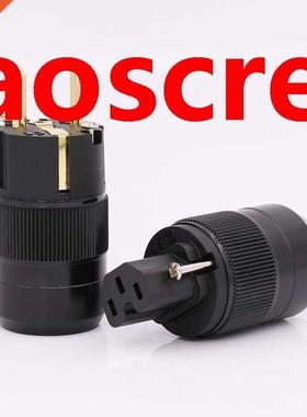 One par/lots USA Palccs plated gold EU Verson Connector