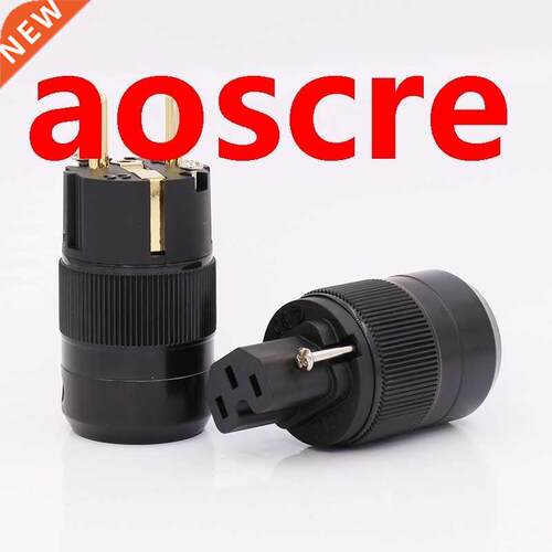 One par/lots USA Palccs plated gold EU Verson Connector