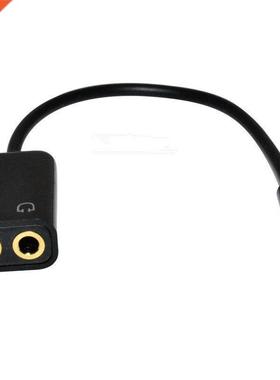 3.5mm stereo TRRS audio male to Earphone headset + microphon