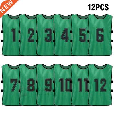 12 PCS Sports Ve Kid's Football Pinnies Quick Drying Soc