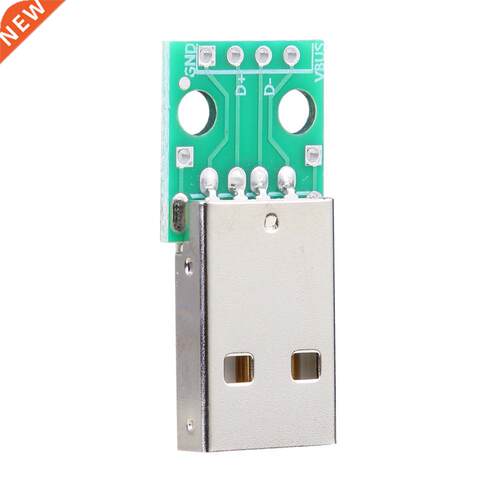 10pcs USB Connector Male Power Supply Welded Connector 4P Si
