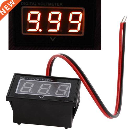 Battery Meter DC 2.5-30V Gauge Voltmeter LED Red M15