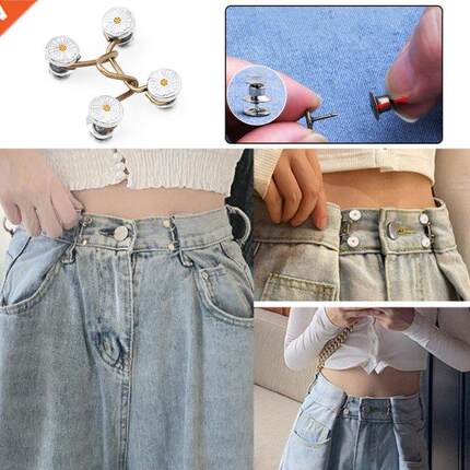 Daisy Pants Waist Button Jeans Pants Perfect Fit Instant Rep