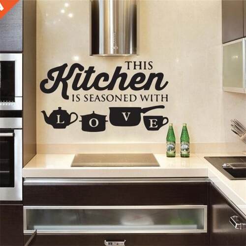 Fashion Elements Kitchen Restaurant Creative Carved Wall Sti