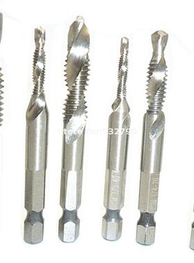 6pc Drill Tap Countersink Sae Deburr Screw Taps 1/8