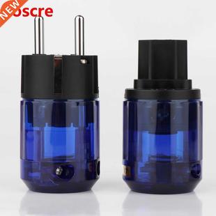 037 Femal Rhodium Power Connector 037E Plated IEC Set