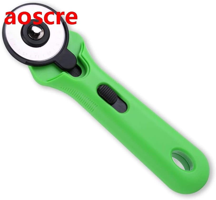45mm Green Professional Rotary Cutter, Handheld Portable Com