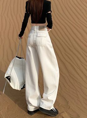 高腰纯色直筒弯刀裤solidcolor straight leg curved knife pants
