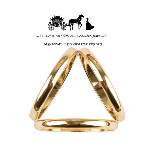 百搭高级奢华超大号丝巾扣环简约围巾配饰适用于爱马仕方巾披肩扣