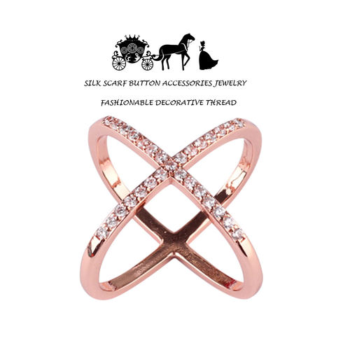 百搭高级玫瑰金奢华丝巾扣环简约围巾配饰适用于爱马仕方巾披肩扣