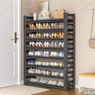 家用钢制鞋 柜实用 架多层置物铁艺简易收纳玄关门口落地门后鞋