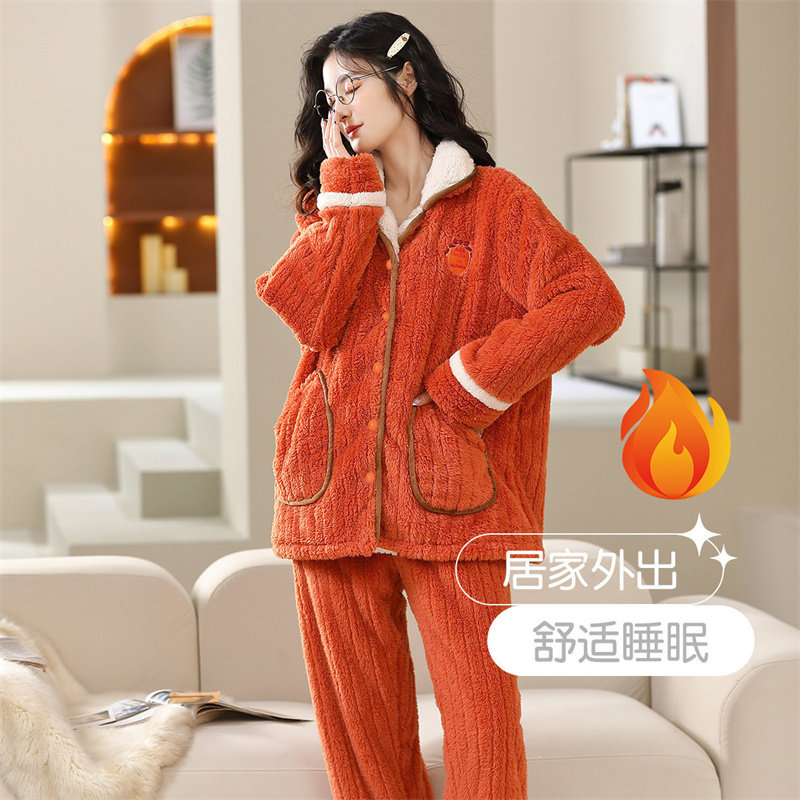 GOSO亲肤舒适秋季女士家居服珊瑚绒亲肤保暖可外穿长袖睡衣套装属于什么档次？